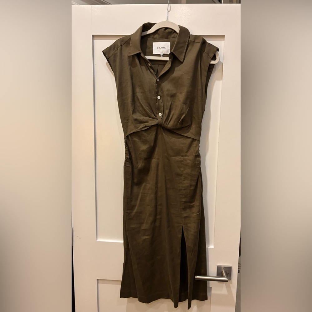 Frame Denim Olive Midi Dress